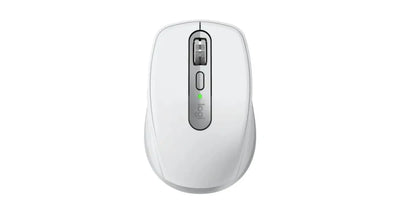 Logitech MX Anywhere 3S Compact Wireless Mouse – Pale Grey, 8K DPI, Fast Scrolling, Bluetooth & USB-C – 910-006930