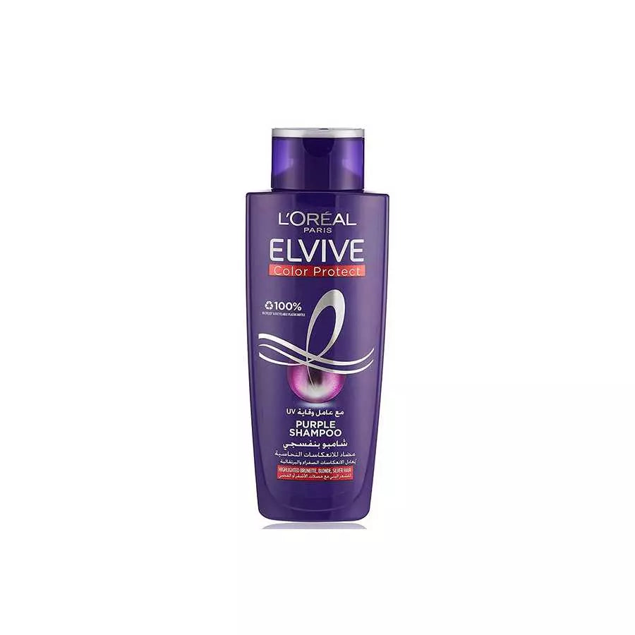 L’Oreal Elvive Purple Shampoo – Anti-Yellow Toning for Colored Hair – 200ml
