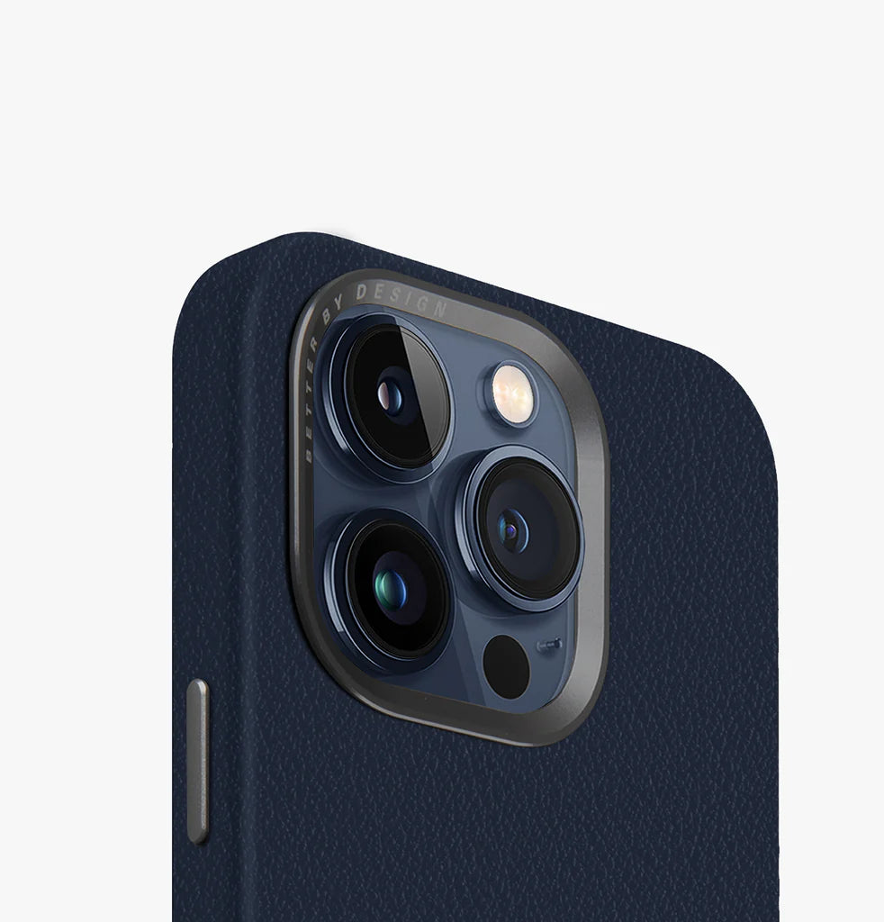 غطاء iPhone 15 Pro UNIQ LYDEN MagClick – Navy Blue