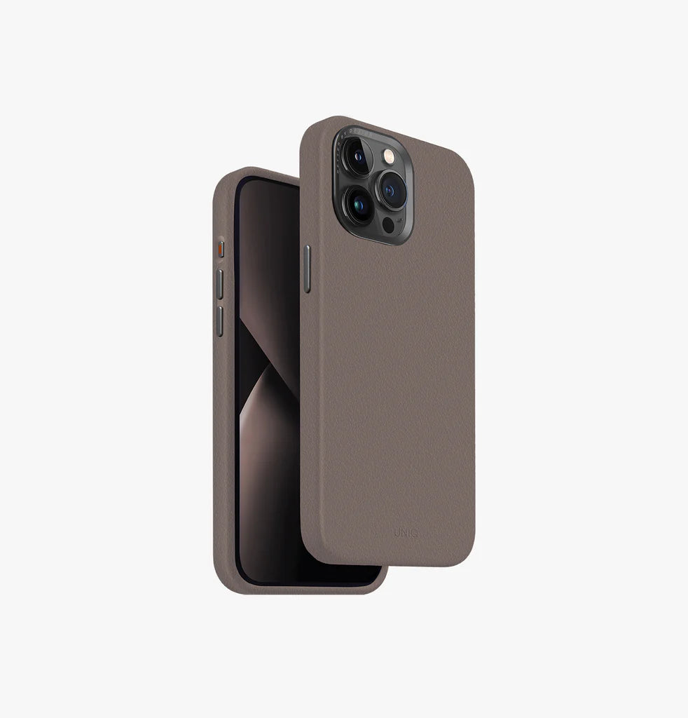 غطاء iPhone 15 Pro UNIQ LYDEN MagClick – Flint Grey