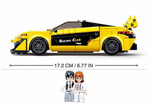 Sluban English Super Car Yellow M38-B0956 - 283 Pieces Building Set
