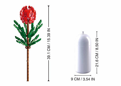 Sluban Pleyerid Tibouchina Urvilleana - 251 Pieces | Educational Flower Set