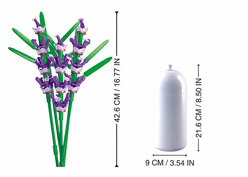 Sluban Pleyerid Flowers Lavender Building Set - 258 Pieces