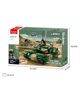 Sluban ARMY-ZTZ-99AS Main Battle Tank 1/45 391PCS Building Set | M38-B1557
