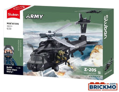 Sluban ARMY-Z-20S Attack Helicopter 1/44 PCS Building Set | M38-B1595