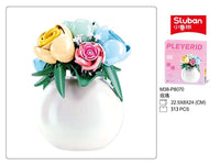 Sluban PLEYERID Roses Building Set - 313 Pieces Floral Decor