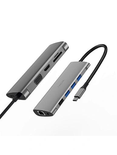 موزع USB C 11 في 1 من WiWU Alpha - رمادي