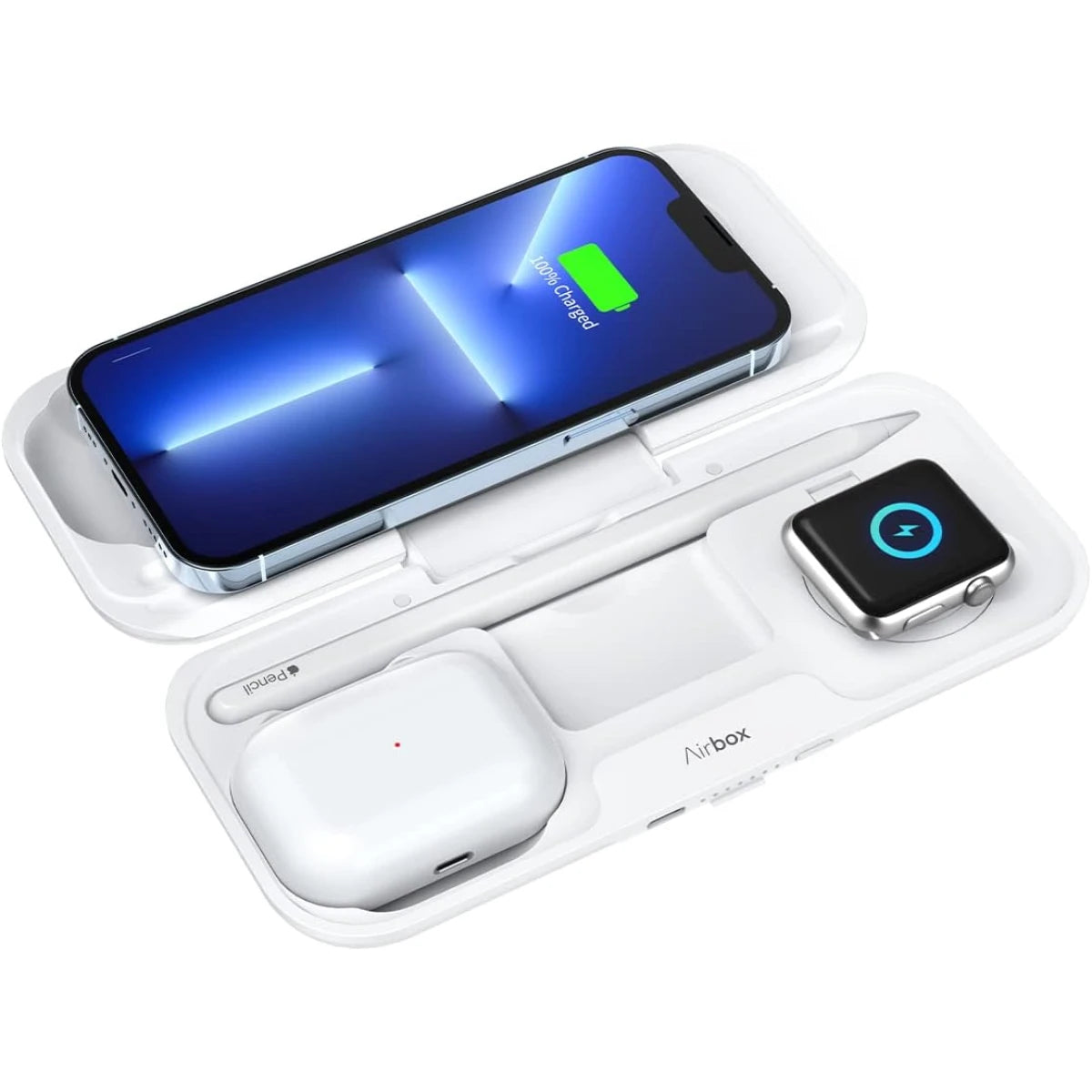 MOMAX Airbox 5-in-1 | Multi-Device Wireless Charging Power Bank MOMAX Airbox 5-in-1 | Multi-Device Wireless Charging Power Bank