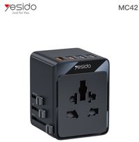 يسيدو MC42 محول سفر عالمي مع شحن USB-C بقوة 25 واط