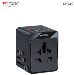 YESIDO MC42 Universal Travel Adapter, 25W USB-C Charging