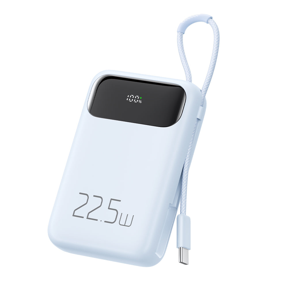 MCDODO_10000mAh_Power_Bank_with_PD_QC_and_Built_in_Cable_-Blue