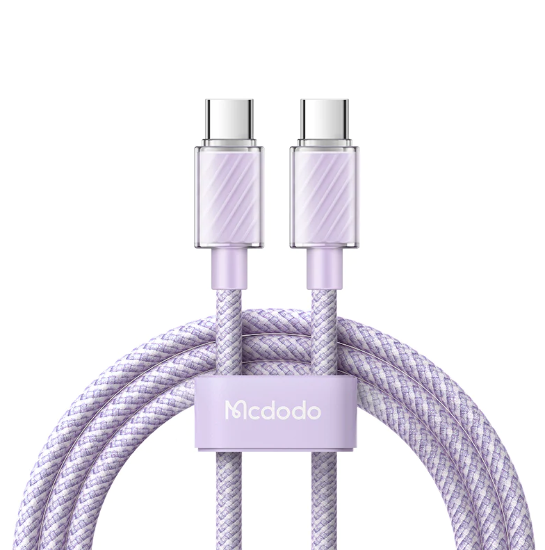 MCDODO 100W Type C to Type C Cable 1.2M Fast Charging - Purple