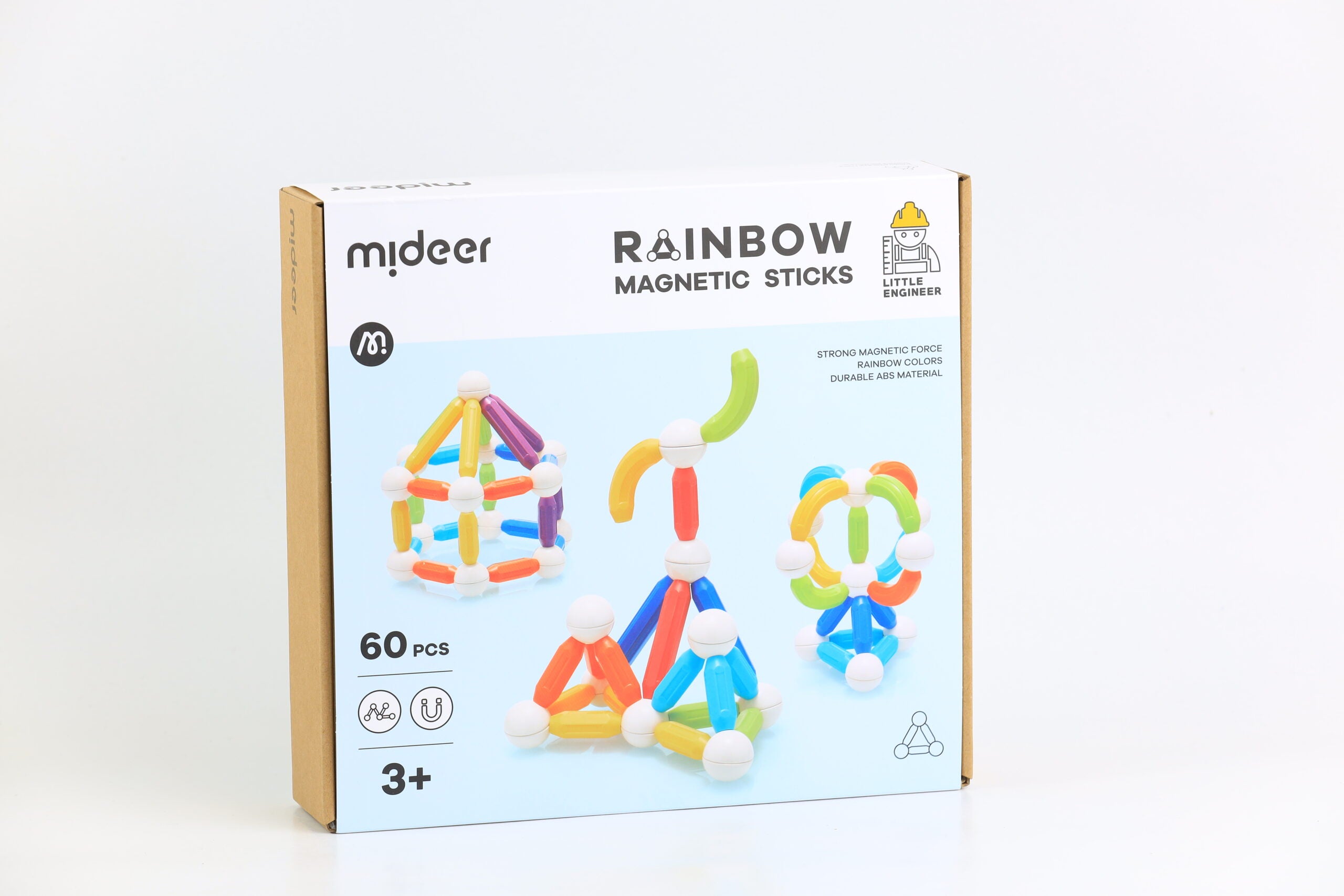 Mideer Rainbow Magnetic Sticks 60pcs