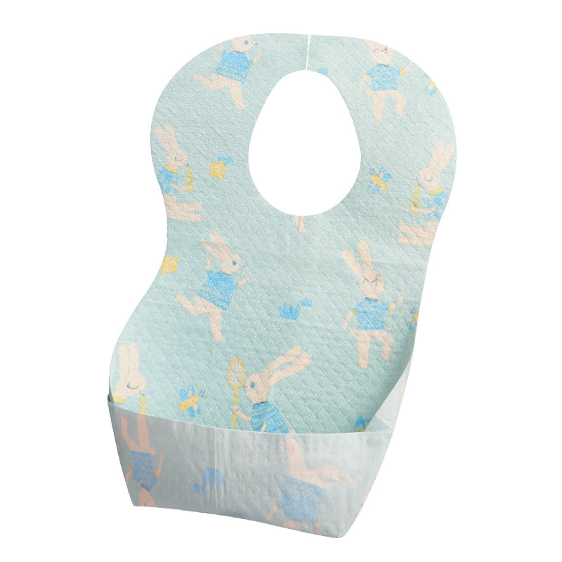 Mideer Disposable Baby Bib – Blue Bunny 20pcs Mideer Disposable Baby Bib – Blue Bunny 20pcs
