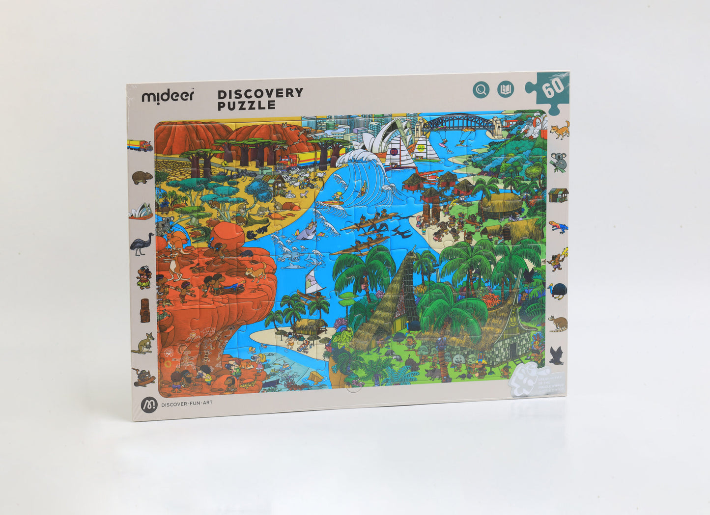 لغز الاكتشاف العالم الكبير أوقيانوسيا 60 قطعة من ميدير 