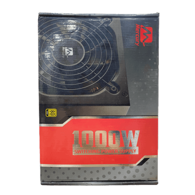 مزود الطاقة MERCURY POWER SUPPLY M1000-GSM 1000W معتمد من 80 Plus Gold ***وحدة المعالجة المركزية (4+4) × 1 فقط
