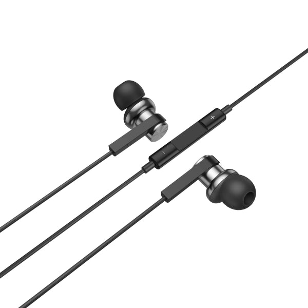 WiWU 3.5mm Audio Jack EB311 Stereo Earbuds Widely compatible 3.5mm Earphone with Microphone - Black