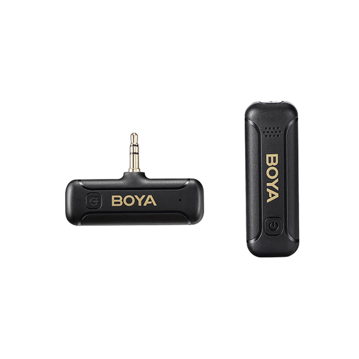 BOYA 2.4GHz AUX 3.5mm Wireless Microphone System (One Mic) - Black BOYA 2.4GHz AUX 3.5mm Wireless Microphone System (One Mic) - Black
