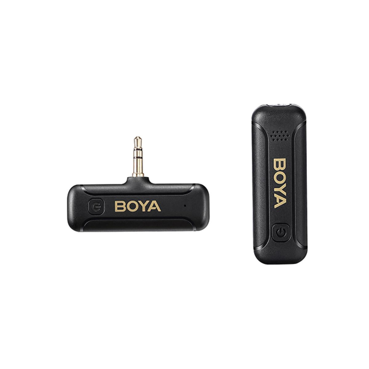 BOYA 2.4GHz AUX 3.5mm Wireless Microphone System (One Mic) - Black