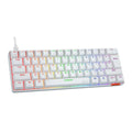 لوحة مفاتيح الألعاب الميكانيكية Meetion Hestia RGB 60% - بيضاء