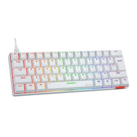 لوحة مفاتيح الألعاب الميكانيكية Meetion Hestia RGB 60% - بيضاء