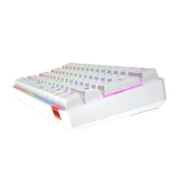 لوحة مفاتيح الألعاب الميكانيكية Meetion Hestia RGB 60% - بيضاء