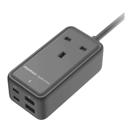 MOMAX ONEPLUG 65W GaN Extension Cord with USB Ports