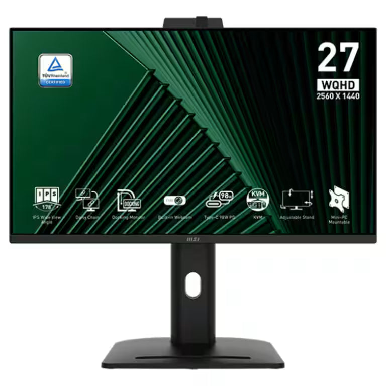 شاشة MSI PRO MP275Q 27″ للأعمال – WQHD IPS، 100Hz، HDMI/DP