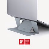MOFT Adhesive Laptop Stand for Up to 16-Inch Laptops – Silver