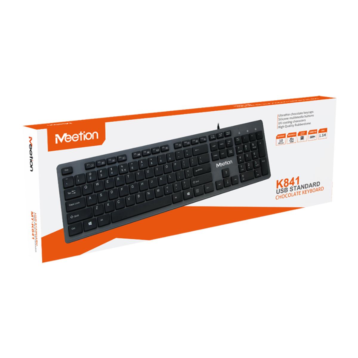 MeeTion USB Standard Chocolate Keyboard