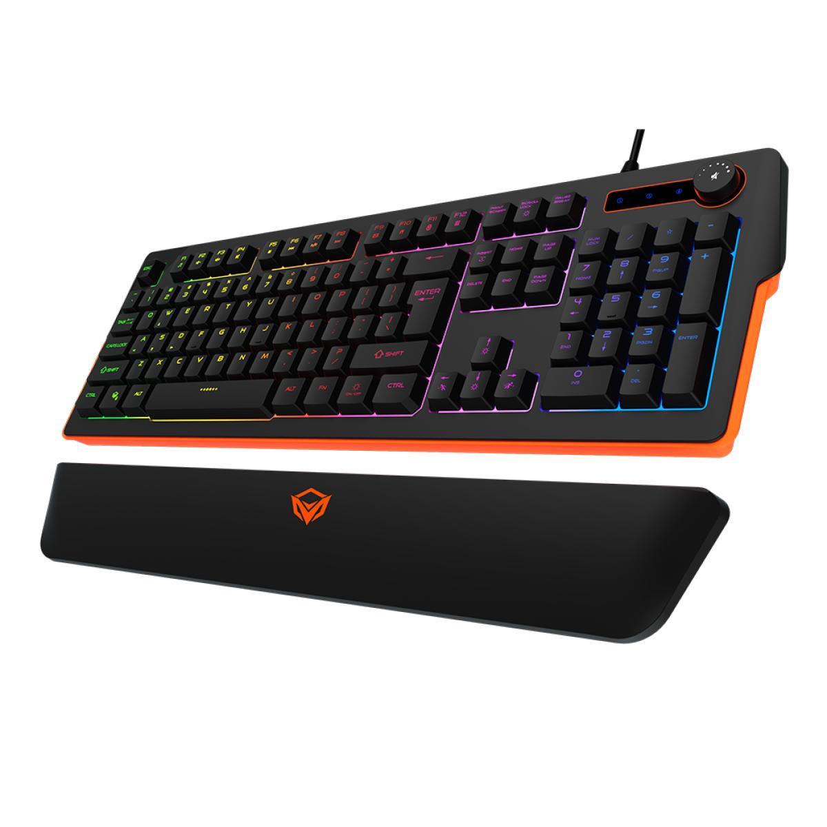 MeeTion RGB Magnetic Wrist Rest Keyboard for Gaming