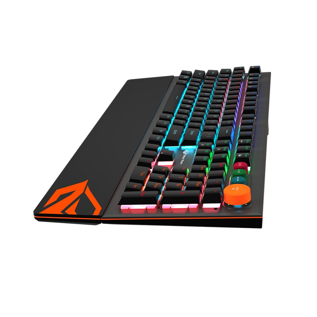 MeeTion Detachable Palmrest RGB Mechanical Gaming Keyboard with Type C Cable