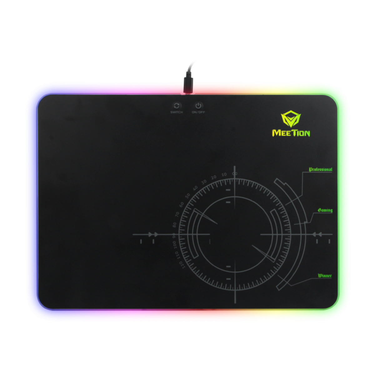 MeeTion Glowing Backlit RGB LED Gaming Mouse Pad MeeTion Glowing Backlit RGB LED Gaming Mouse Pad
