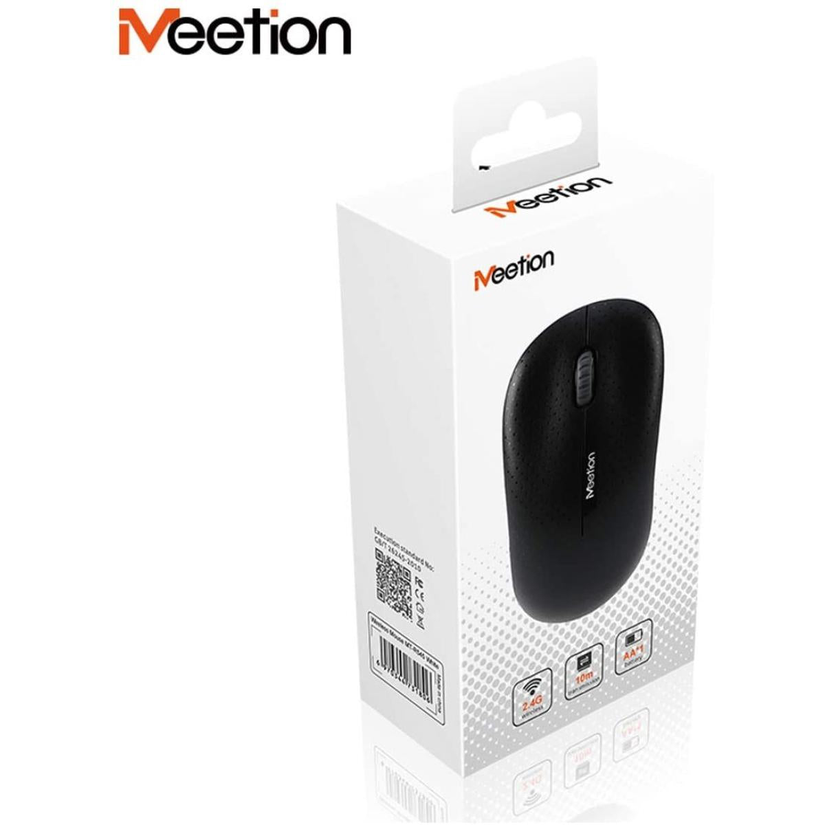 MeeTion Cordless Optical Usb Computer 2.4GHz Wireless Mouse - Black