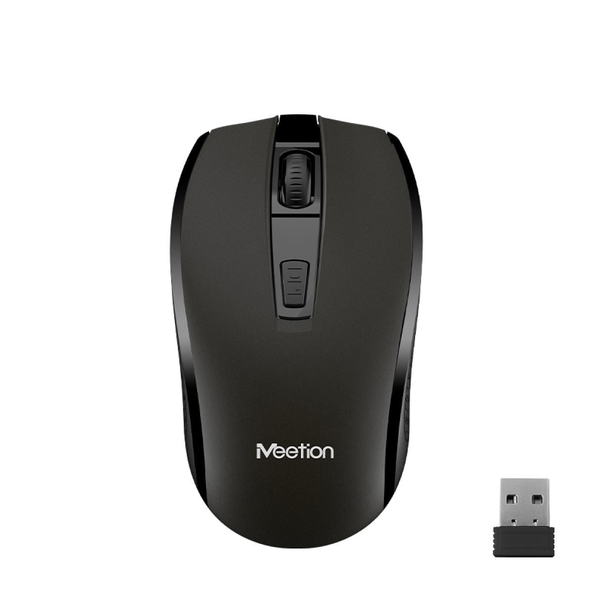 MeeTion 2.4G Wireless Mouse Laptop Optical Mouse - Black