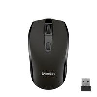 ماوس MeeTion 2.4G اللاسلكي الضوئي للكمبيوتر المحمول - أسود