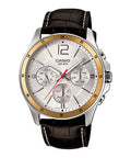 Casio Men Leather Watch MTP-1374L-7A