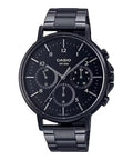 Casio Elegant Multifunction Black St. Steel Black Dial For Men MTP-E321B-1A