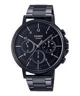 Casio Elegant Multifunction Black St. Steel Black Dial For Men MTP-E321B-1A