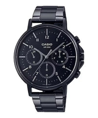 Casio Elegant Multifunction Black St. Steel Black Dial For Men MTP-E321B-1A