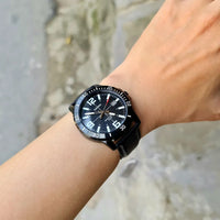Casio, MTP-VD01BL-1BVUDF, Men's Watch - Black Leather