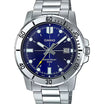 Casio MTP-VD01D-2EV Men's Enticer Stainless Steel Blue Dial Casual Analog