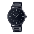 Casio MTP-VT01B-1BUDF Stainless Steel Black Ion Plated , Men Watches
