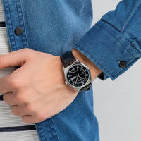 Casio MTP-V006L-1B2 Men's Black Leather Band Black