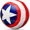 Marvel Captain America Stripes Football - Premium Quality Soccer Ball