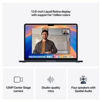 Apple MacBook Air 13″ (Early 2025) – M4 Chip, 16GB RAM, 256GB SSD, 13.6″ Liquid Retina, 18H Battery | Midnight