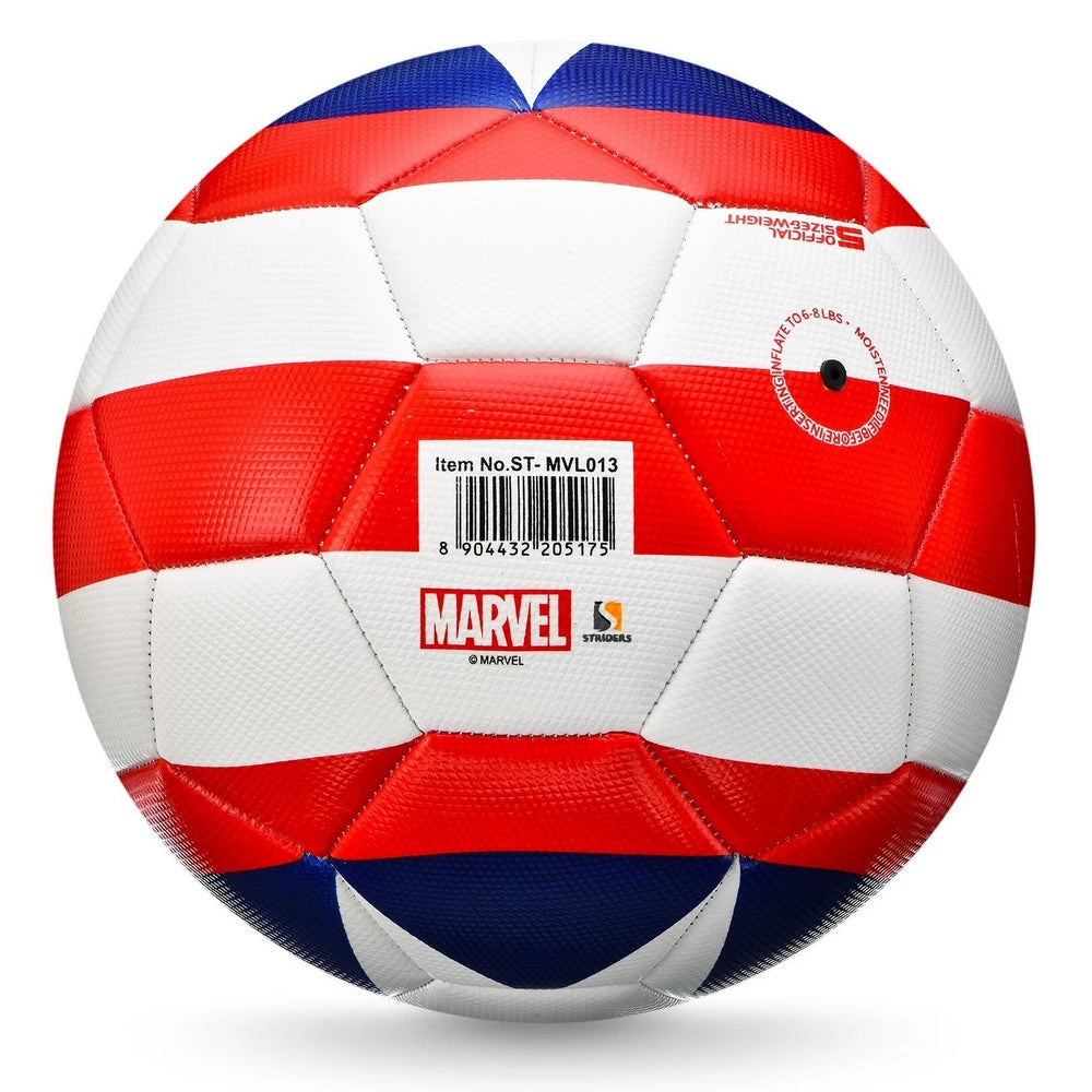 كرة قدم مارفل كابتن أمريكا مخططة | كرة عالية الجودة