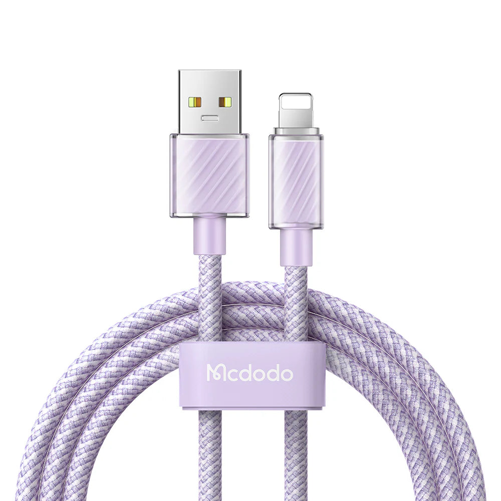 Mcdodo 1.2M Lightning Data Cable   Dichromatic Series - Purple