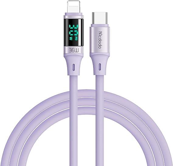 Mcdodo 1.2M PD USB C to Lightning Cable with Output Display