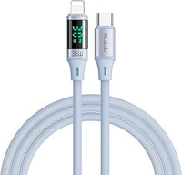 Mcdodo 1.2M PD USB-C to Lightning Cable with Output Display - Blue